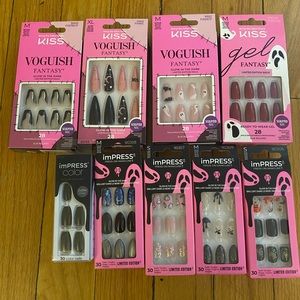 Kiss Voguish Fantasy and imPRESS Halloween Press On Nail Sets